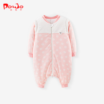 Piao Qiao baby baby sleeping bag children Spring and Autumn anti kicking by children thick warm leg winter clothes General