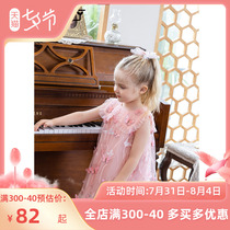 Girls dress for dress and summer clothes 2022 new children foreign air princess nepotism baby vest skirt female baby mesh red dress