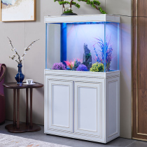 Light extravagant minimalist fish tank living room home bottom filter eco-free water glass medium aquarium rectangular new