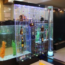 Acrylic fish tank aquarium water curtain wall wine cabinet bubble water curtain water water dance screen porch custom-made