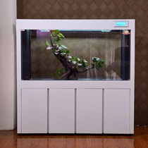 Longyu tank living room household office rectangular ultra-white glass bottom filter filter large and medium-sized aquarium customized