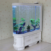 European-style bullet fish tank living room screen partition household large and medium-sized ecological water-free goldfish tank aquarium