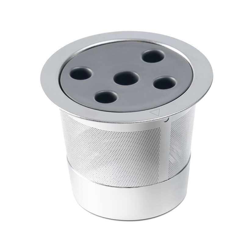 Suitable for Keurig K-Supreme Plus Coffee Machine, Reusable Stainless Steel Filter Cup, Five-Hole K Cup