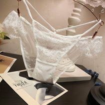 Sexy Lace Underpants Low Waist Fashion Straps Sweet Beauty Teenage Girl Students Triangle Pants Head Pure Cotton Crotch Pants New