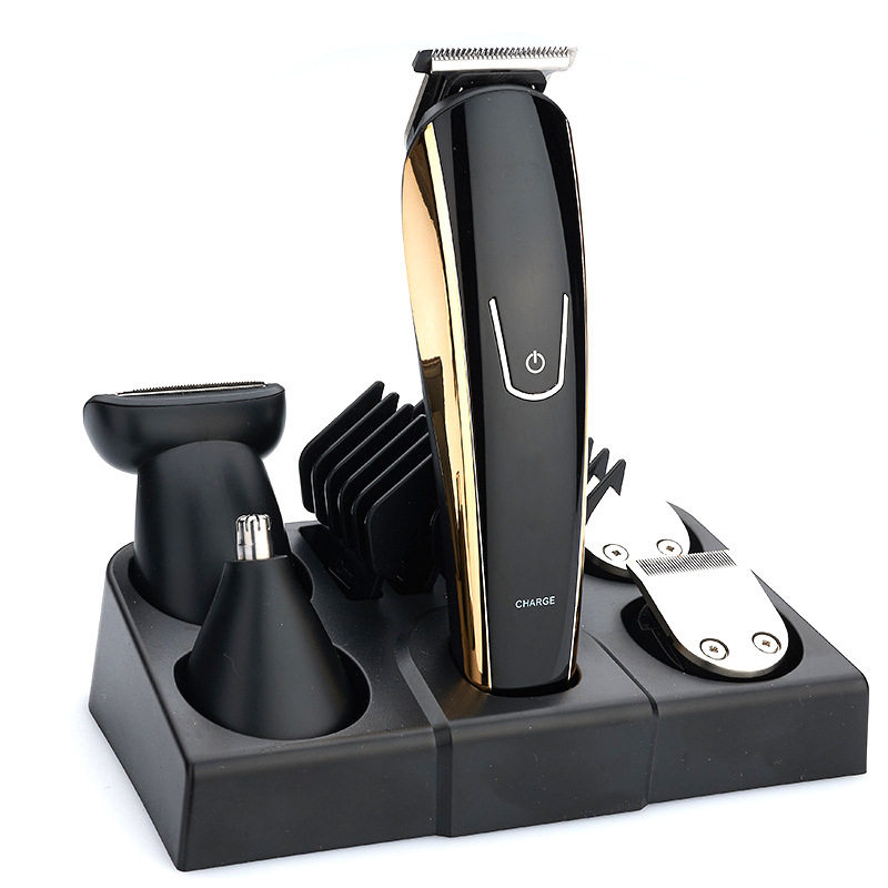 2018 new retro multi-function oil head electric clippers USB rechargeable clippers electric haircut scissors set wholesale