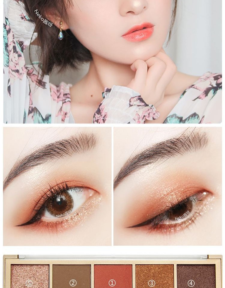 Lười Lin Yun với bàn tay tàn tật học sinh mờ mắt Đức hốc mắt món ăn màu đất chẵn lẻ - Bóng mắt phấn mắt play color eyes