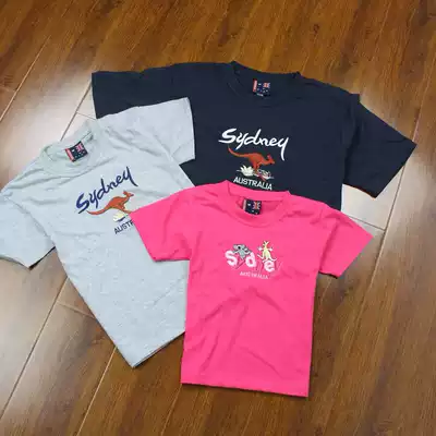 Men's round neck short-sleeved T-shirt Summer cotton casual half-sleeved shirt Fashion cartoon embroidery family parent-child outfit