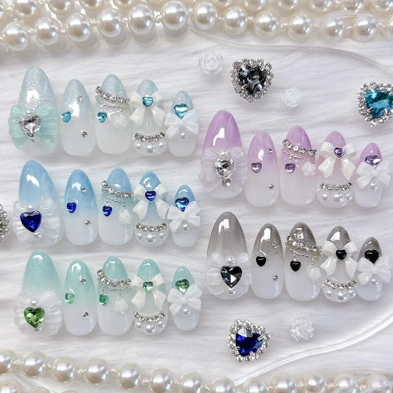 Wan Ni Wearable Nail Polish Support Nail Ice Transparent Purple Black Aqua Nail Art ins Styles Reissue