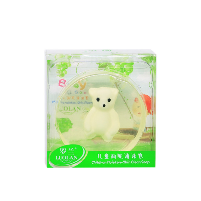 Roland Children's Moisturizing Cleaning Soap Bear Soap 70g Mild Cleaning Bath Moisturizing Baby Soap