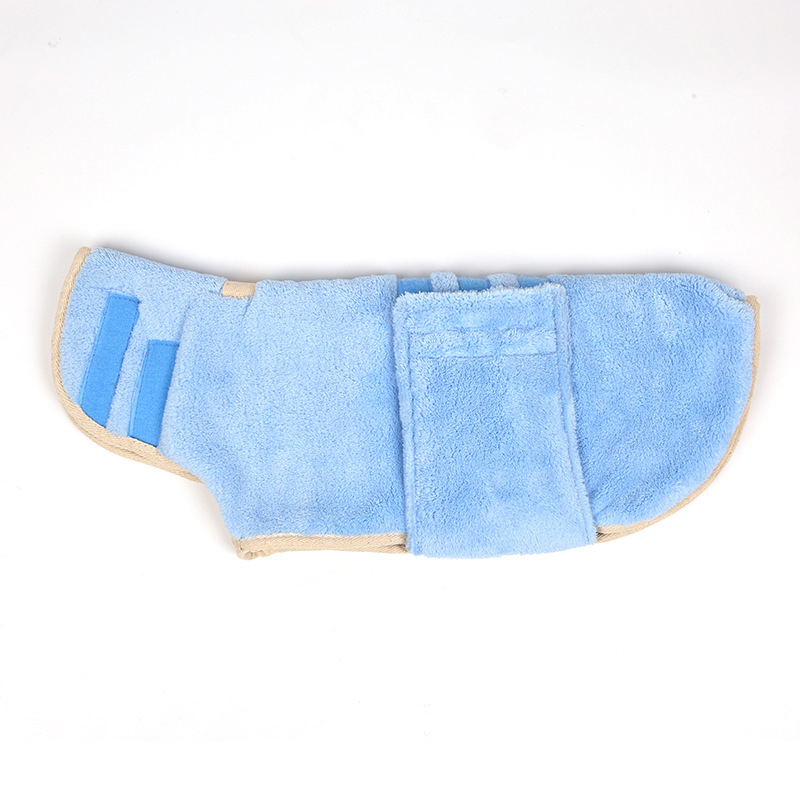 2025 New Coral Fleece Quick-Dry Pet Home Clothes, Absorbent Soft Hair-Drying Bathrobe Towel for Dogs and Cats on Amazon