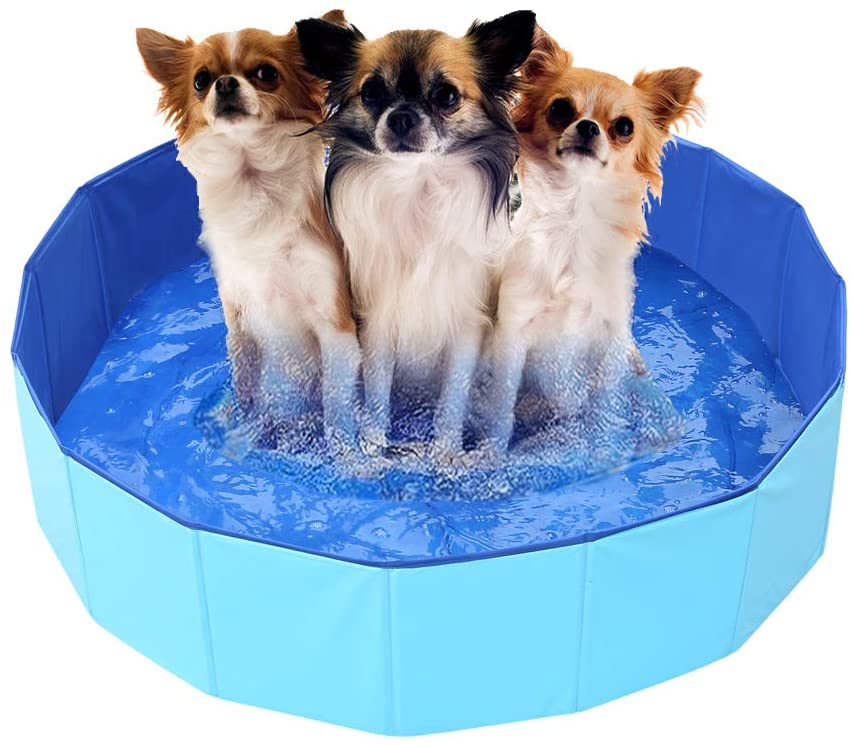 Pooch shower tub-free folding pet swimming pool Duck Tub Mid large canine fur Fatou Cat Sand-Taobao