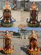 Lucky Dragon Girl Buddha Statue, Boy and Girl, Golden Boy and Jade Girl Taoist Resin Fiberglass Cast Copper Ornament