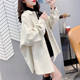 Early spring shirt women's spring new Korean fashion solid color long-sleeved shirt women's versatile casual mid-length jacket