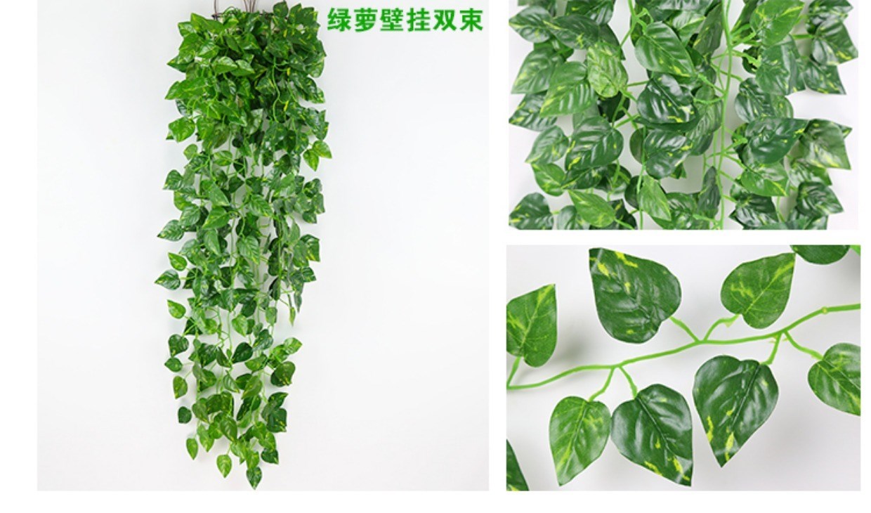 Mô phỏng cây xanh treo tường cây cảnh trang trí hoa giả mây hoa nhựa treo hoa lan treo tường trong nhà treo giỏ treo - Hoa nhân tạo / Cây / Trái cây cây lựu giả