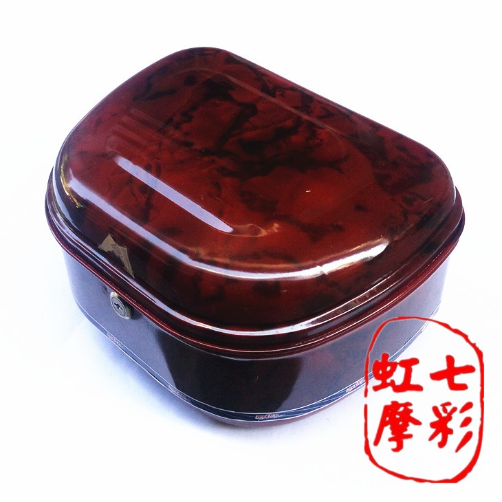 Xe máy thùng xe đạp điện xe sơn vừa nhỏ bán tròn phía sau hộp lưu trữ hộp không gỉ hộp sắt - Xe gắn máy phía sau hộp cốp đựng đồ xe máy