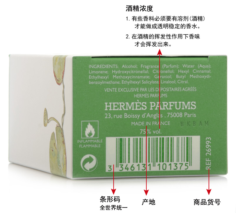 Spot Lifa! Hermes Hermes Sông Nile Địa Trung Hải Ông Li Vườn Cam Cam Narcissus Nước Hoa