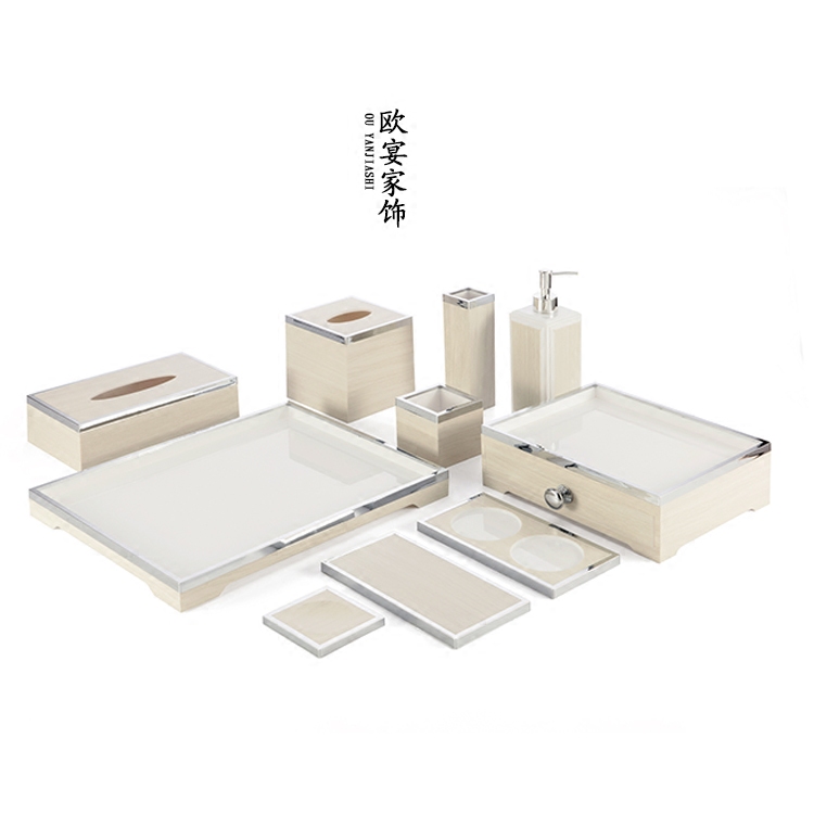 5 star hotel lotion bottle foam bottle hand sanitizer bottle tissue box item box bathroom set towel tray