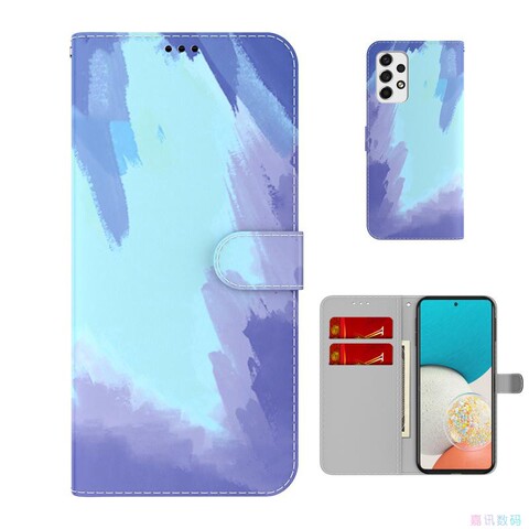 Gradient Pattern Wallets Folio Flip Magnetic Synthetic Leather Card Holder Folding Stand A13 5G, A23 5G, A33 5G, A53 5G, A73