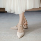 Летние сандалии, обувь, сумка для обуви с заостренным носом на высоком каблуке, 2023, французский стиль