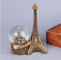 Creative Lantern Snowflake Retro Eiffel Tower Crystal Ball Ornaments Couple Girls Birthday Gifts