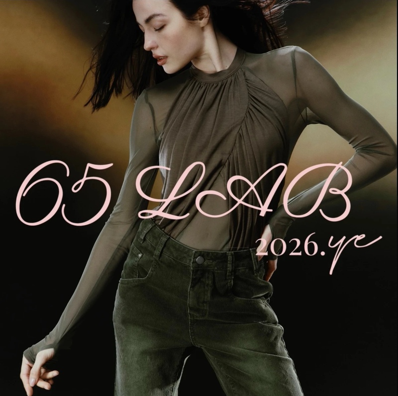 65Lab* "Thin as a Cicada's Wing 3.0" Mesh and Lyocell Patchwork Slim-Fit Jumpsuit Top