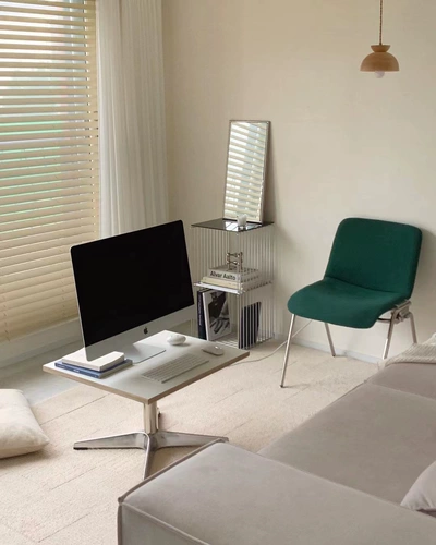 Dream Home Korea Wind Round Принесите Big Rust Steel Blog Blog Middle -Best Middle -Apot Design Small Unit Coffee