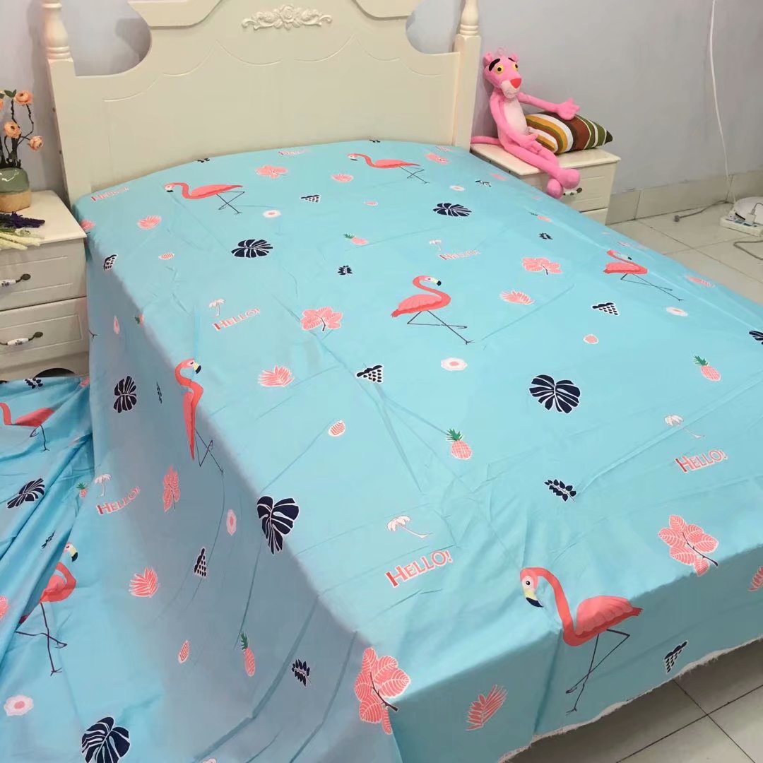mô hình vụ nổ Red Net bông tấm dày giường bông bông chéo denim gối lanh giải phóng mặt bằng - Khăn trải giường tấm ga trải giường