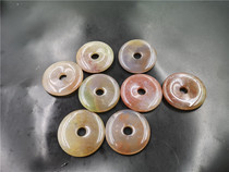 Четыре моря Jade 4 cm Natural Five Colorble Agate Nau Safe Bucle Penant 7 Colorble Water Grass Agate Safe