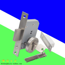 Stainless steel 55D double-sided frame lock auxiliary lock single-sided lock invisible door lock glass door ground lock single tongue dark door lock