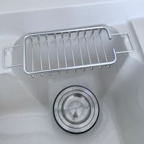 Balcony laundry closet soap rack mesh basket storage rack space aluminum soap box ear filter soap rack comes with anti-slip stickers