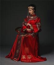  Beijing Huafen original Xiuhe clothing Chinese wedding dress Chinese wedding dress auspicious flower silk brocade satin