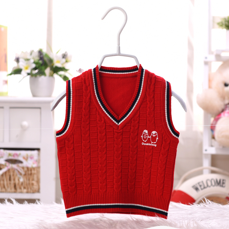 Đặc biệt hàng ngày mùa xuân và mùa thu bé vest cotton vest vai nam giới và phụ nữ bé áo len áo len cardigan sơ sinh vest