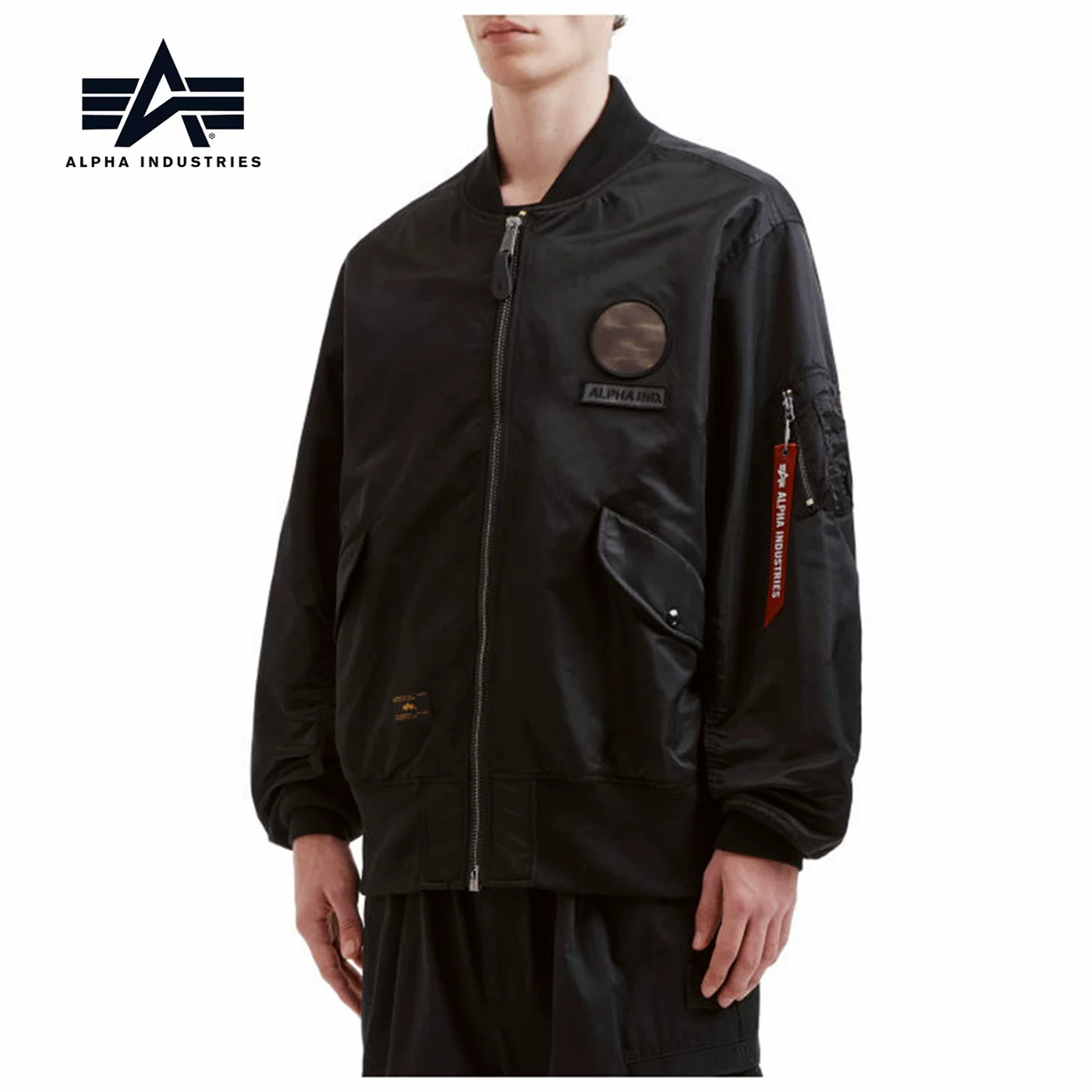 2 цвета 26 весна мужской Alpha Industries значок украшенный бомбер, аутентичная нация поколения 0114Q