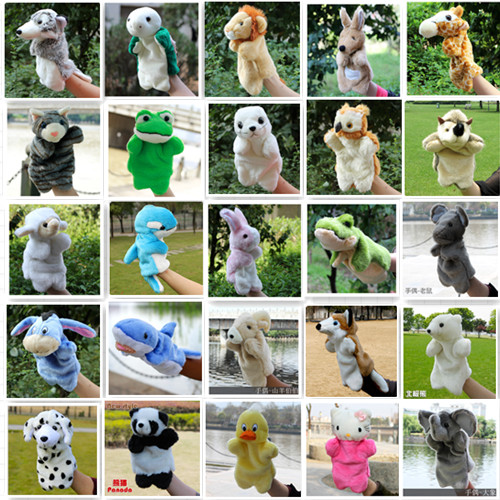 Kindergarten Early teaching Puzzle Appeasement Toys Big animal hands Puppet plush Toys Toy Fingers Puppet puppets Puppets Puppets With Occasional multiple