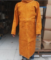Cowhide welder reverse wear flame retardant heat insulation cowhide apron electric welding suit protective clothing welding protective clothing work clothes