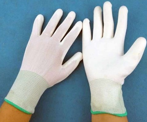 PU coated gloves PU coated palm gloves knitted nylon gloves labor insurance work PU gloves factory direct sales