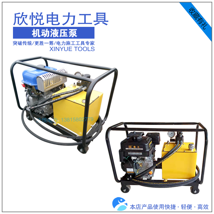 Ultra-high pressure pumping station Motor gasoline engine Double oil road single hydraulic power source tool Xinyue Electric Power Co, Ltd