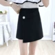 Đầm giả nữ hai dây eo cao hè 2019 phiên bản Hàn Quốc mới khâu không đều chẻ xẻ Một chữ váy chân váy rộng - Quần short quần thể thao nữ 