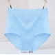 4 mùa hè cao eo cotton đồ lót trẻ trung và học sinh trung niên rắn màu thắt lưng tóm tắt nữ quần vải cotton