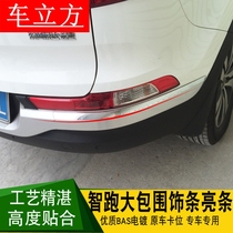 Dedicated to Kia smart run front and rear bumper surround trim strip bright strip Old smart run front and rear large surround trim strip