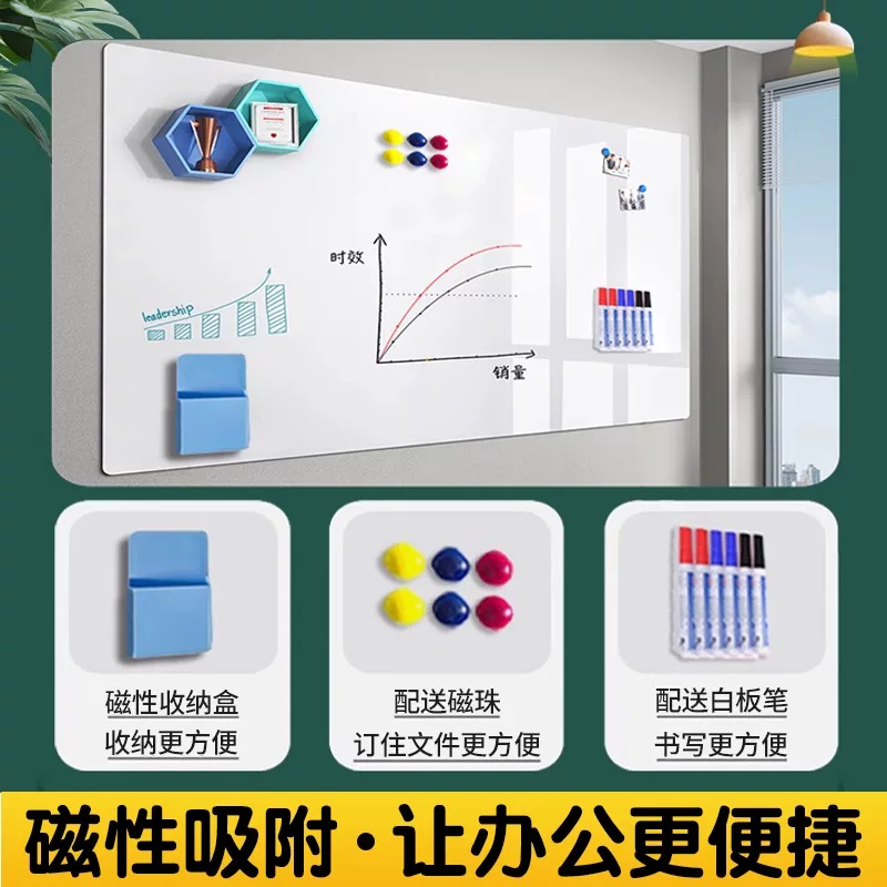 Magnetic removable harmless board writing on wall, teaching photo, training