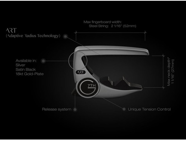 Каподастр g7th performance 3 民谣吉他变调夹