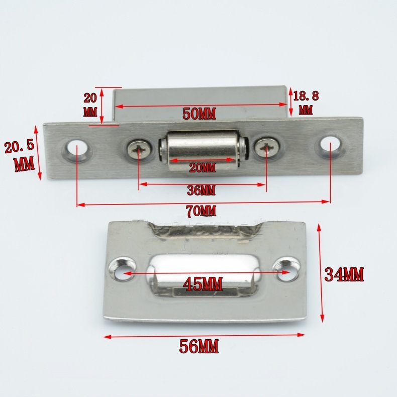 Tin Stainless Steel Gate Touch Invisible Door Special Positioning Bumper Pearl KTV Door Bumper Pearl Top Pearl side touch bead