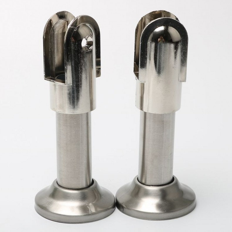 Public Makeup Room Separator Accessories Support Feet Toilet Hardware Adjustable Bracket Feet Zinc Alloy Foundation Plywood Racks