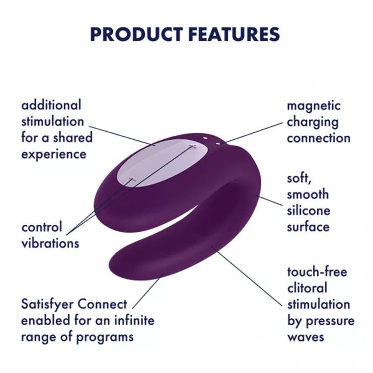 SatisFyer Plus Удаленное резонансное двойное удовольствие Приложение резонанс Классический кит