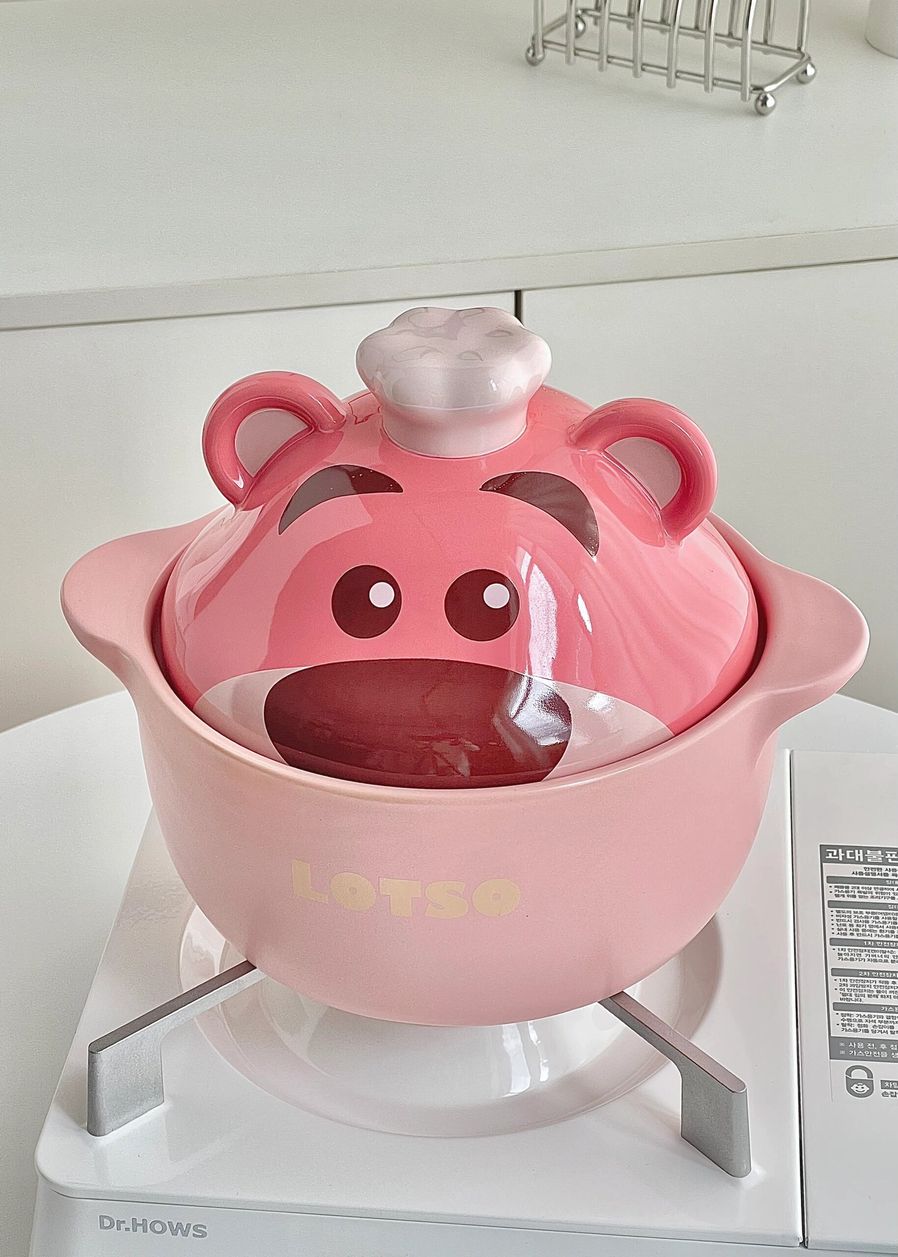 Kawashima House Strawberry Bear casserole Three Lull Tern Saucepan soup pot Saucepan Rice Winein stock Soup Pot for Home Ceramic Casserole-Taobao