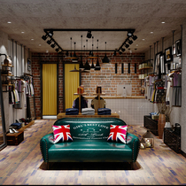 American Small Sofa Sofa Retro Single Double Three Net Red Clothing Store Womens Bar Simple Modern Creativity