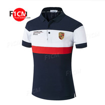 F1 racing suit T-shirt Summer mens sports large size tide brand casual bikers association 4s shop work Polo shirt