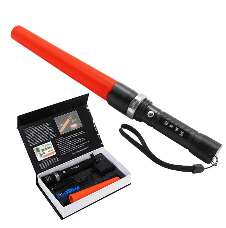 Strong Light Handheld Signal Light - Fire/Traffic Baton/Rescue Signal Stick/Warning Stick Two-In-One Baton