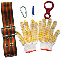 Escape equipment With safety rope Escape 8 word ring Safety hook Belt gloves whistle